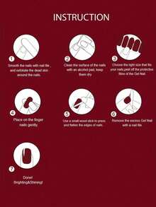 1 张圣诞系列自粘式全覆盖美甲贴纸 - 淺粉色 - 查看 3