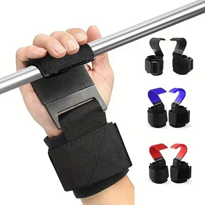 MEIYIXING Fitness Palm Guard Weight Lifting Hook, Heavy-Duty Lifting Glove Wrist Strap For Pull-Ups, Weights And Kettlebell Hard Pulls, Suitable For Gym Workouts, Thickened Handle Wrist Hook For Heavy Lifting - Ideal For Lifting, Tension And Weight Training - Advanced Fitness Equipment For Men And Women Gym Accessories