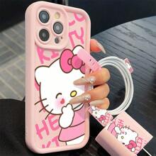 Etui na telefon Apple Cute 1 szt. Zmień etui na telefon, zmień nastrój, zacznij od nowego KT Anti-Fall 16/15promax/14/13/12/11Nadaje się do uprawiania sportu, wspinaczki, na zewnątrz i na kemping