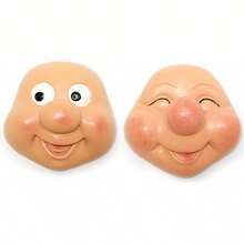 2 件/套圣诞老人树脂鼻子可爱笑脸矮人脸树脂/硅胶娃娃部件，圣诞节矮人装饰礼物 - 彩色 - 查看 8