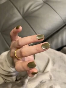 全新 2024 闪亮彩虹猫眼和玻璃珠蓝色猫眼指甲油凝胶，闪闪发光，配有 LED 灯泡和闪亮水钻，适合春夏美甲，美甲沙龙使用的紫外线凝胶抛光套装 - 彩色 - 查看 35