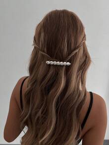 1 件时尚简约风格扭结发夹，轻巧别致的节日派对发饰，适合马尾辫和高髻，多功能礼物 - 彩色 - 查看 12