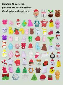 5/10pcs Kawaii Squishies, Fruits Animals Mochi Squishy Toys, Mini Stress Relief Toys For Christmas Party Favors, Classroom Prizes, Birthday Gift (Random Pattern)