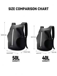 Men's Cycling Backpack, Motorcycle Helmet Bag, Full Helmet Backpack, Knight Bag, Waterproof Travel Bag, Travel Man, Large Capacity Multi Functional For Work Travel Business For Hiking Camping And Men Book Bag For Books Gifts Fall Christmas Scream Bag Backpack Winter Christmas Thanksgiving Side Bag Hobo Bag Black Bag Travel Essentials Back To School Beach Bag Holiday Laptop Case The Sporty Life Vacation Bags Bag Pack Backpacks Travel Must Haves Large Bag Spring - Black - View 11