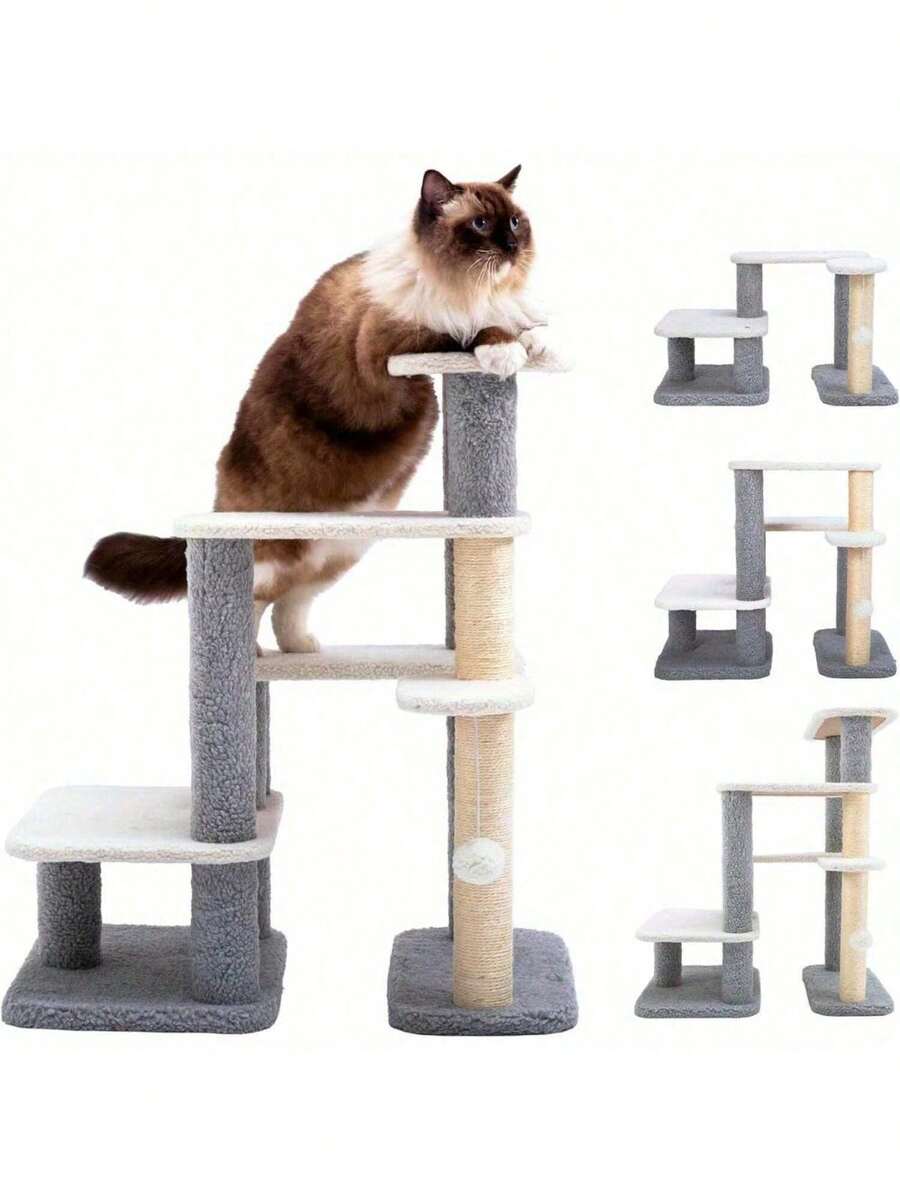 Cat Scratching Post Pet Steps For High Beds And Couch, HighStrength