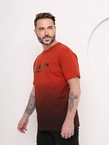 Men's T-Shirt - Đỏ và đen - Xem 3