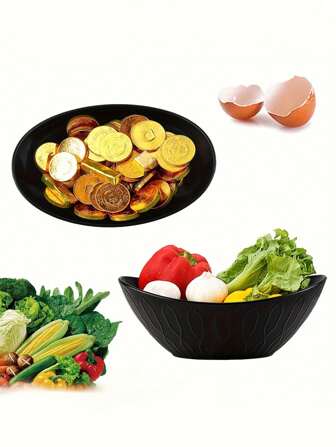 2 件元宝形不易碎碗 - 用于燕麦片和沙拉的厨房碗、服务碗，用于沙拉、配菜、意大利面。