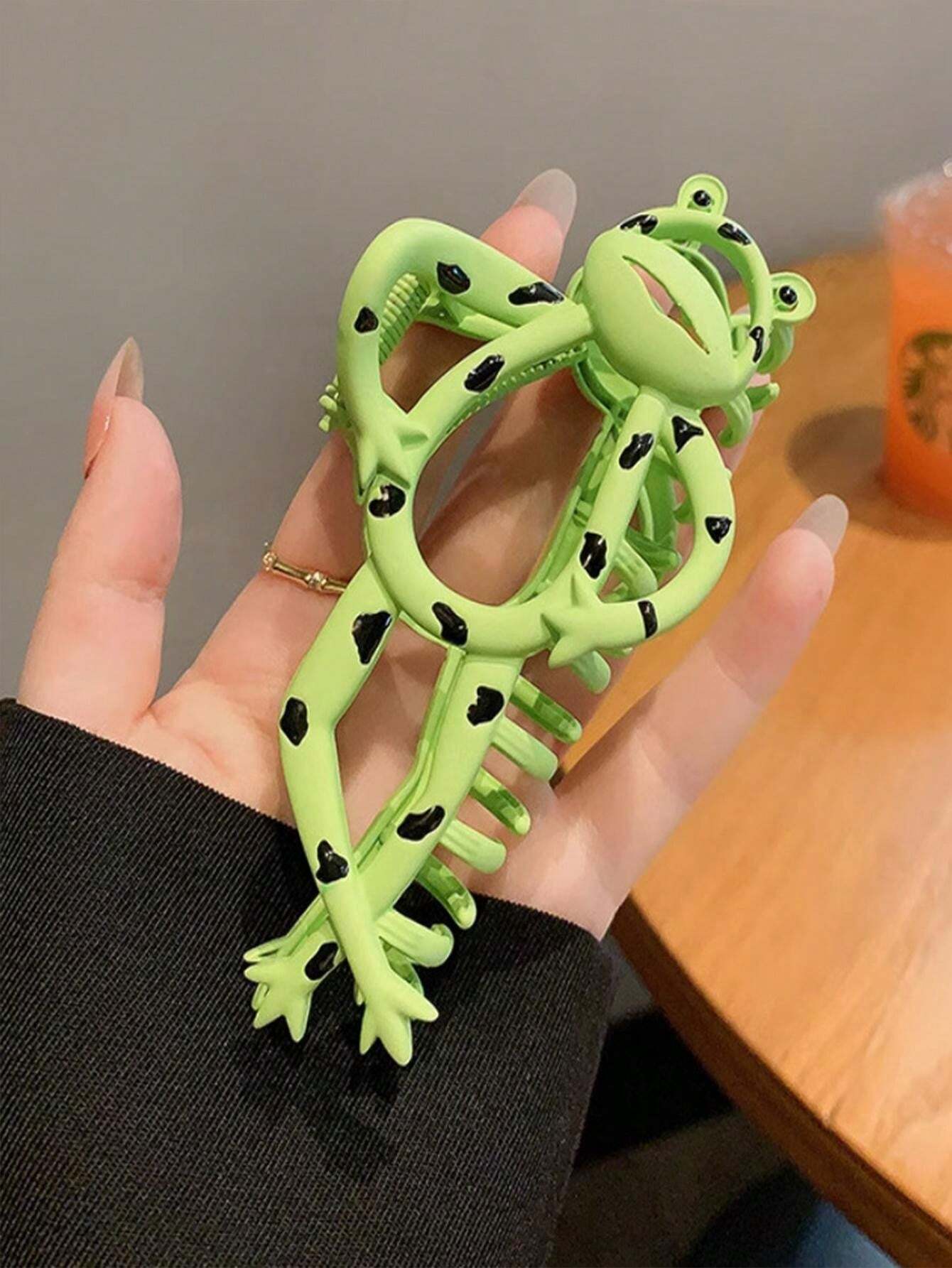 Cartoon Funny Frog Grab Clip Hair Claw Fashion Back Of Head Hair Volume
