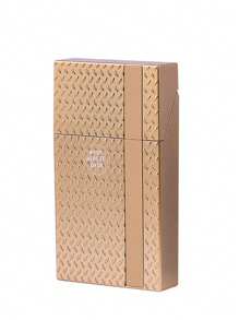 1个创意竖条纹塑料香烟盒，可装20支香烟，防水设计，男女通用，吸烟配件，女生吸烟配件，香烟收纳盒，香烟盒，礼品