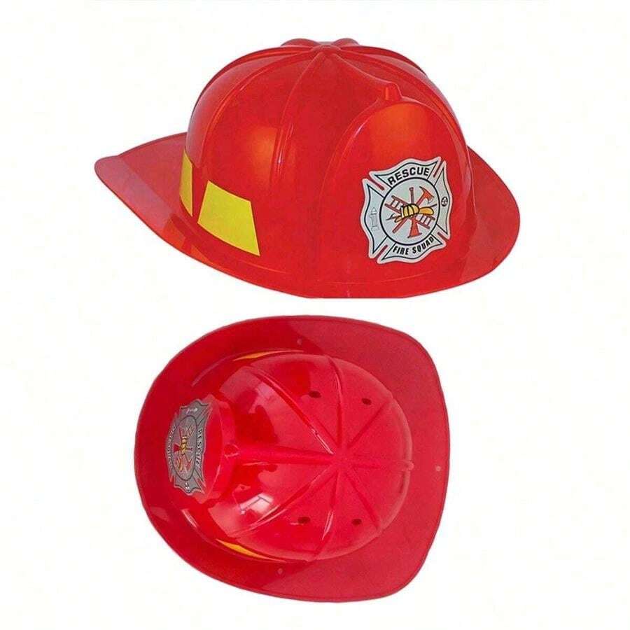 Christmas Decoration Realistic Plastic Firefighter Helmet, Party