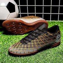 男士低帮足球鞋 专业透气舒适运动草地足球鞋 室内外专业防滑耐磨足球训练鞋 男女通用足球训练鞋 - 黑色 - 查看 6