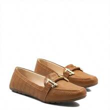 Marisol Croco Buckle Moccasin - 駝色 - 查看 3