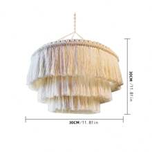 1 cái chụp đèn dệt thủ công bằng dây thừng, đồ trang trí treo tường, trang trí nhà cửa, trang trí phòng, trang trí tường - Nhiều màu - Xem 10