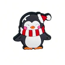 20 件可爱圣诞动物图案鞋饰套装适用于木屐泡泡拖鞋凉鞋、PVC 鞋饰沙滩包配件生日圣诞节万圣节派对礼物