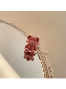 1 chiếc nhẫn thiết kế hình chú gấu bông dễ thương, chiếc nhẫn đa năng phong cách ngọt ngào - Nhiều màu - Xem 4