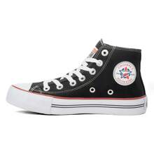 AII High Top Sneakers Black Leather Boot Traditional Casual Basic - màu đen - Xem 4