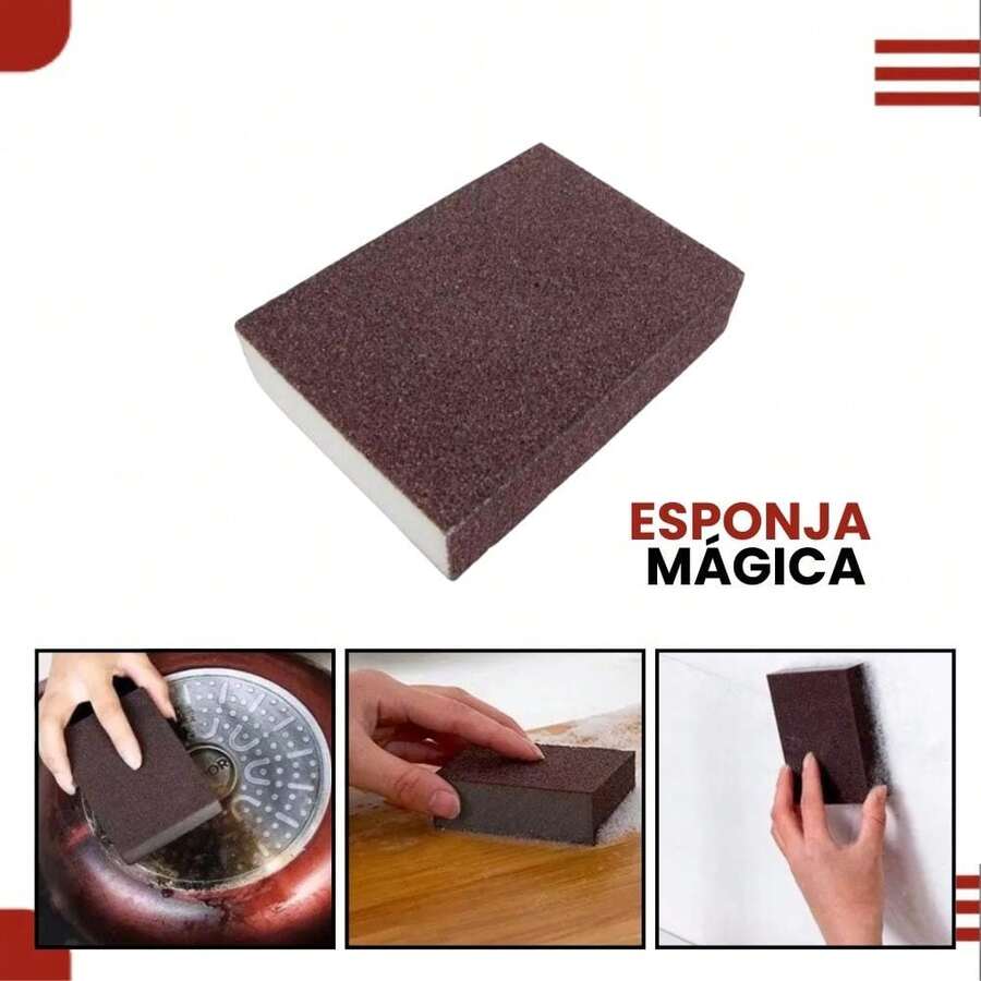 Magic Sponge Heavy Duty Cleaning Stainless Steel Pan Rust Removal Clink