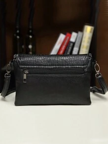 New Woman Shoulder Bag Fashion Black Messenger Bags Female Casual Clutches Handbag - Black - View 6