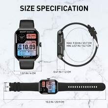 CyberDyer Đồng hồ thông minh dành cho nam nữ (Trả lời/Thực hiện cuộc gọi) Màn hình HD 1,83" Đồng hồ thông minh thể thao ngoài trời 100+ chế độ thể thao Đo nhịp tim SpO2 Theo dõi giấc ngủ Chống nước IP68 Theo dõi sức khỏe cho IOS Android - Phiên bản silicon - Xem 10