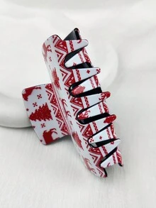 1 kẹp tóc hình ông già Noel, cây thông, nai sừng tấm, chuông, bông tuyết, làm quà tặng Giáng sinh - in giáng sinh - Xem 11