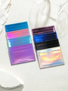 1pc Passport Cover, PU Material Glitter Litchi Pattern Letter Design Passport Holder For Couple Outdoor Travel Flight