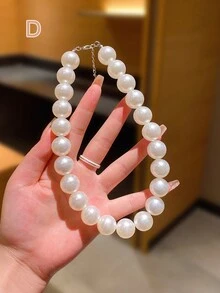 1/2 chiếc vòng cổ trang trí ngọc trai cho bé gái - Nhiều màu - Xem 9