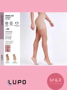 Loba Lupo 5865-001 Up Line Shaping Tights - 摩卡棕 - 查看 2