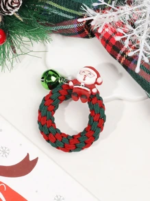 1 PC Hình con nai sừng tấm, cây thông Noel, ông già Noel, người tuyết, chuông, dây buộc tóc dễ thương và đa năng. Thích hợp cho phụ nữ và trẻ em gái trang trí kiểu tóc của họ tại các bữa tiệc lễ hội mùa thu và mùa đông. - Nhiều màu - Xem 15