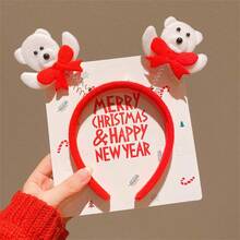 5pcs Style Random Christmas & New Year Ambience Fabric Headbands, Christmas Party & New Year Photo Props Wholesale - Multicolor - View 4