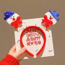 5pcs Style Random Christmas & New Year Ambience Fabric Headbands, Christmas Party & New Year Photo Props Wholesale - Multicolor - View 2