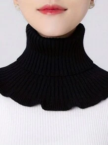 1pc Winter Knit Scarf, Warm Neck Wrap For Cold Weather