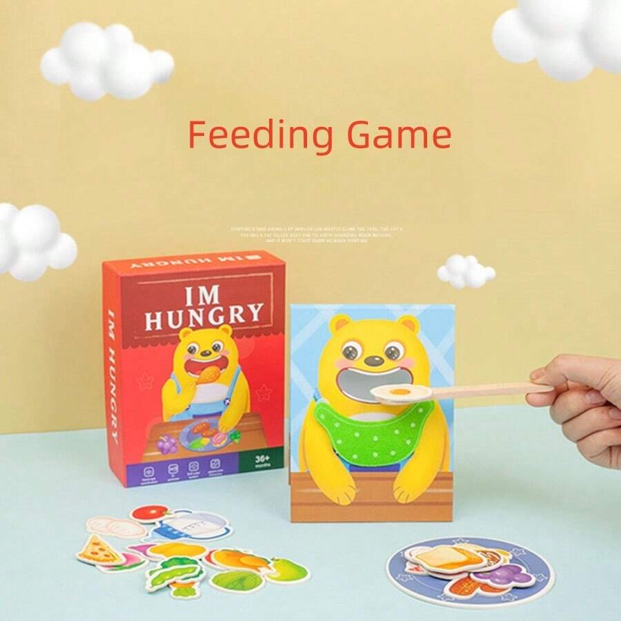 Toddler Fine Motor Skills Training Interactive Feeding Teddy Bear Game