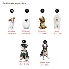 1 件红珊瑚绒棕熊图案宠物运动衫，柔软厚实保暖宠物狗猫衣服，适合中小型宠物 - 紅色 - 查看 4