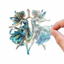 1 件跳舞仙女 2D 亚克力捕光器，个性化花园庭院，家居装饰挂件，圣诞节送给家人朋友学生的创意礼物，精致的氛围装饰 - 多色 - 查看 3