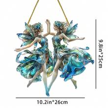 1 件跳舞仙女 2D 亚克力捕光器，个性化花园庭院，家居装饰挂件，圣诞节送给家人朋友学生的创意礼物，精致的氛围装饰 - 多色 - 查看 7