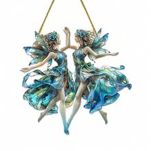 1 件跳舞仙女 2D 亚克力捕光器，个性化花园庭院，家居装饰挂件，圣诞节送给家人朋友学生的创意礼物，精致的氛围装饰 - 多色 - 查看 4