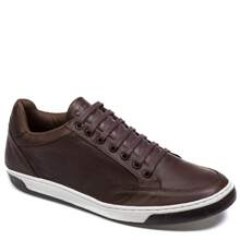 Quebec Men's Casual Shoes, Light, Soft, Comfortable, Leather - Rỉ Nâu - Xem 3
