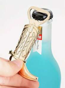 1pc Golden Metal Boot Shaped Bottle Opener, Creative Bar Tool Suitable For Holidays, Weddings, Parties, Beer, Can Opener, Bottle Decoration, Home Decoration, Christmas Gift, Cup Accessories, Gifts For Friends, Gifts For Family,Christmas Party, For Outdoor, Camping, Gift For Father