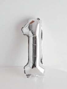 1 quả bóng bay lá kim loại 16 inch trang trí tiệc sinh nhật, ngày lễ tình nhân trở lại trường - Bạc - Xem 6