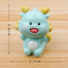 1 件 12 生肖动物摆件 - 树脂鼠、牛、虎、兔、龙、蛇、马、羊、猴、鸡、狗、猪摆件，适用于花园和家居装饰