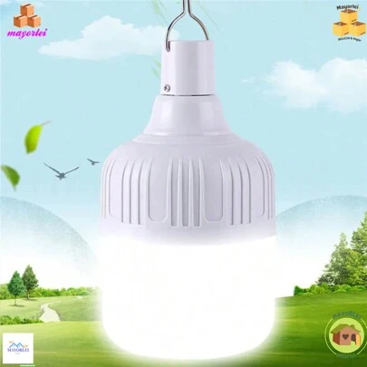 Lámpara LED DE BOLA móvil recargable por USB para exteriores, bombillas de emergencia, gancho portátil, luces de Camping, decoración del hogar, luz nocturna, gran oferta