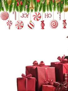 12 cái/bộ trang trí cây thông Noel tiệc Giáng sinh, đồ trang trí treo kẹo que, mặt dây chuyền trang trí Giáng sinh - Xem 8