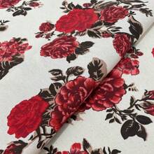 Acqua Decor Waterproof Fabric 1.40m Wide Sofa Cover, Cushion Cover - Floral Rosas Vermelha - 查看 2