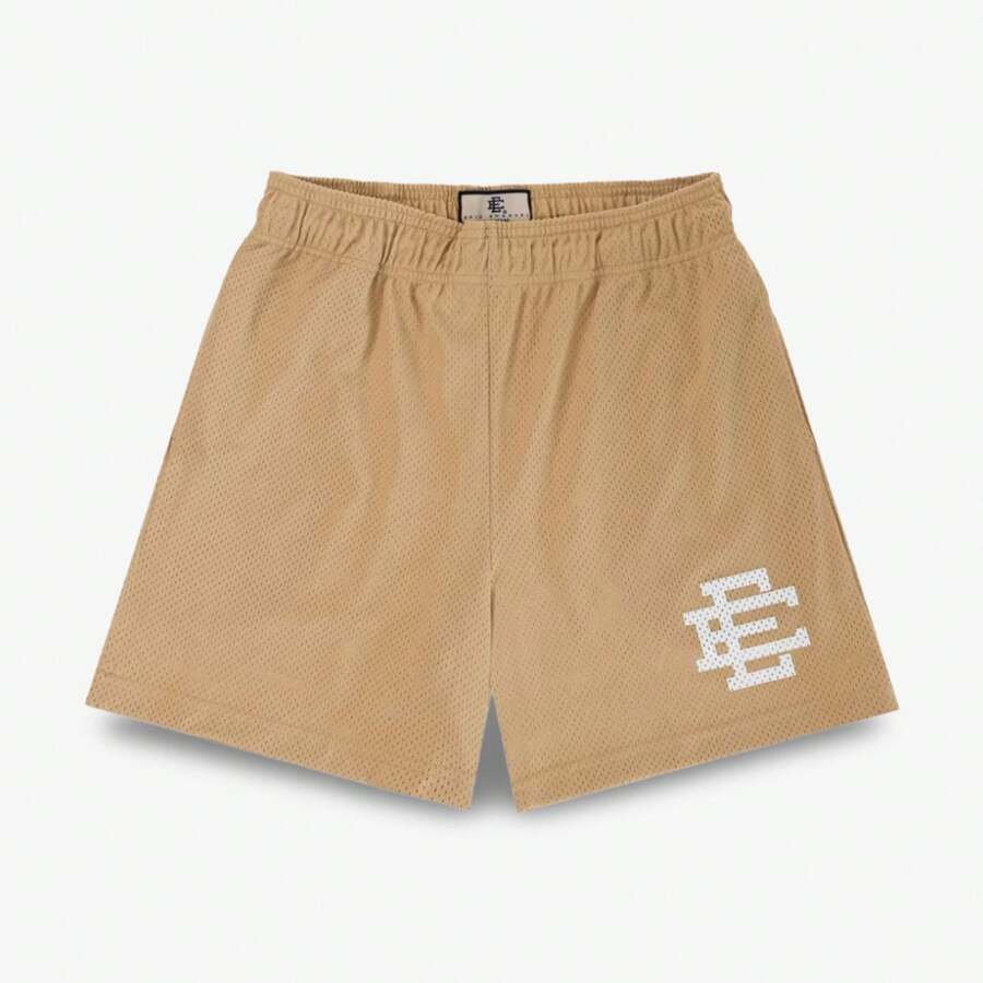 *DNR* Eric Emanuel EE Basic Short Vegas Gold / White (SS24) SHCORMSH-VEGWHT - Multicolor - View 1
