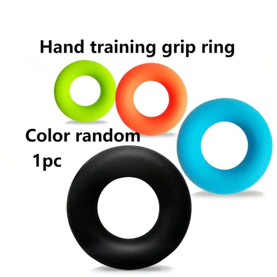 Silicone Grip Strength Ring Elastic Grip Strength Device Hand Rehabilitation Exercise Relaxation Strength Training Smooth Fitness Ring Grip Strength Ring - Multicolor - View 1