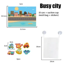 Miếng dán tường EVA nổi có thể được lựa chọn cho thế giới dưới nước, cuộc phiêu lưu trong rừng, giao thông đô thị, có túi rơm để dễ dàng cất giữ, miếng dán và miếng vá cảnh có thể được dán lên bề mặt nhẵn sau khi bị ướt, khô mà không bị dính và có thể tái sử dụng. - Nhiều màu - Xem 11