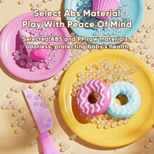 Bộ đồ chơi cắt bánh giả, đồ chơi kẹo nến thổi chân thực cho bé, quà tặng sinh nhật. Bao gồm bộ bánh đầy đủ và phụ kiện tiệc trà: ấm trà, cốc, đồ ăn, đồ tráng miệng giả (không bao gồm pin, phụ kiện màu ngẫu nhiên) - Nhiều màu - Xem 6