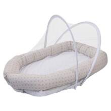 Baby Joy Baby Nest With Mosquito Net - Màu be - Xem 1
