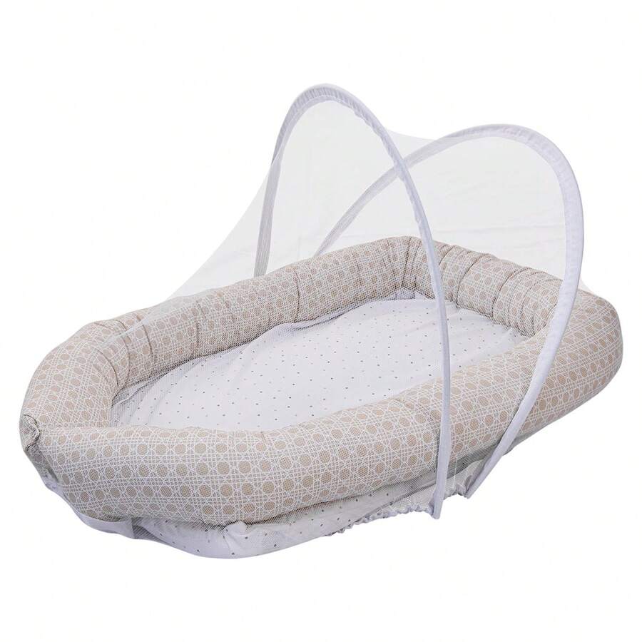 Baby Joy Baby Nest With Mosquito Net - Màu be - Xem 1