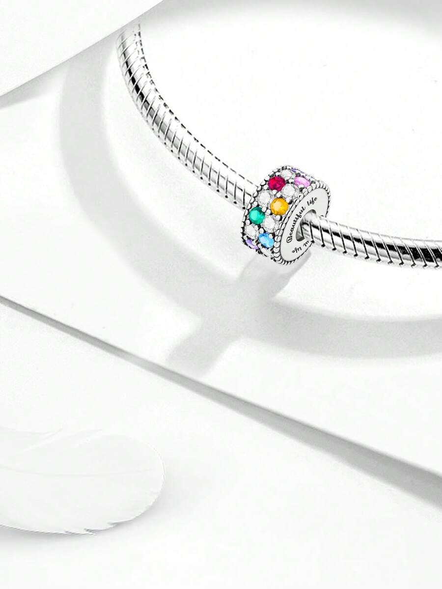 S925 Sterling Silver Light String Pendant Charm Pendant Ball Suitable